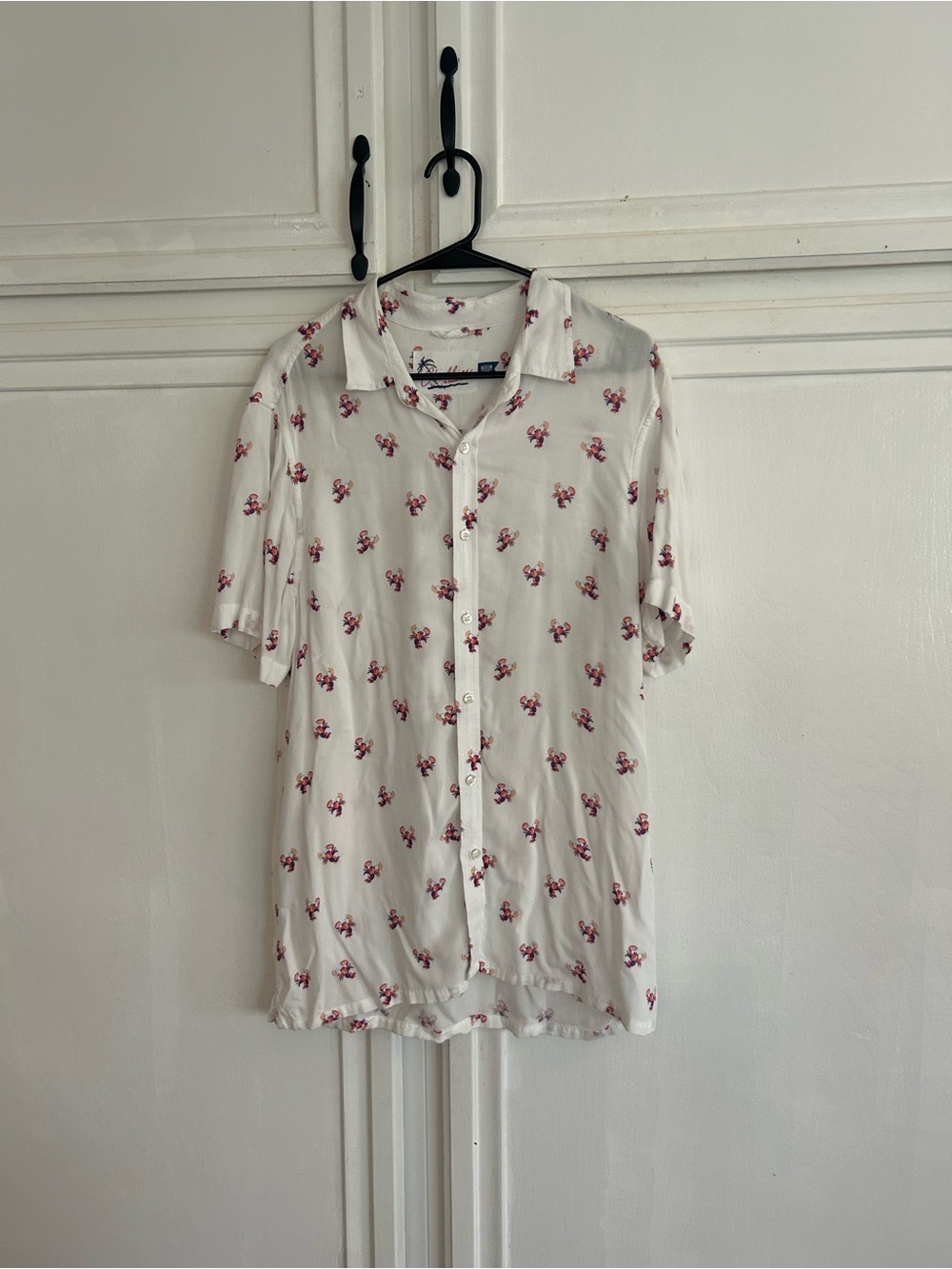 Chubbies lobster print button down shirt